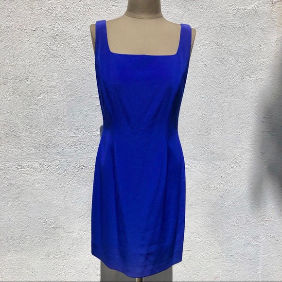 Vintage Azure Blue Minidress - Picture 1 of 4